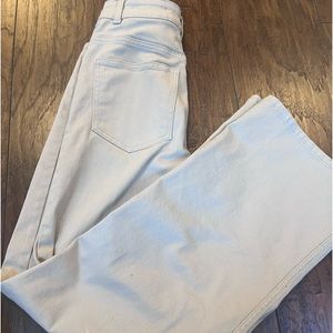wide leg twill pants